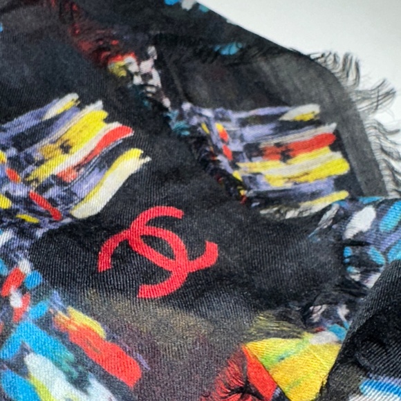 CHANEL SCARF MULTICOLOR - Picture 3 of 10